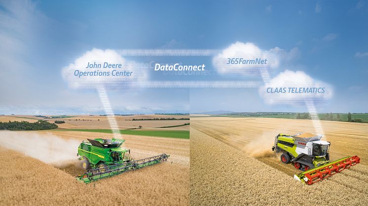 Nu kan lantbrukare fritt utbyta maskindata mellan CLAAS och John Deere.