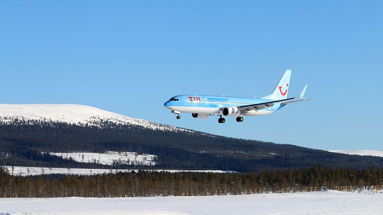 TUI landar med sportlovsfirande Göteborgare på Scandinavian Mountains Airport