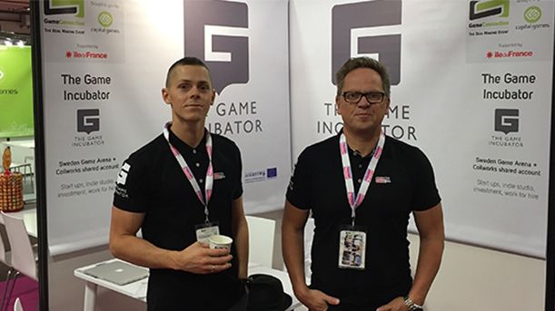 Fredrik Örneblad och Petri Ahonen, affärscoacher på Gothia Innovation AB som driver The Game Incubator.