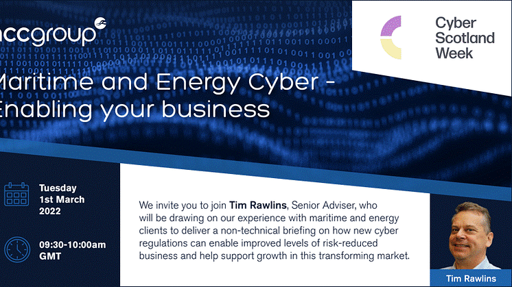Maritime and Energy Cyber -  Enabling your business