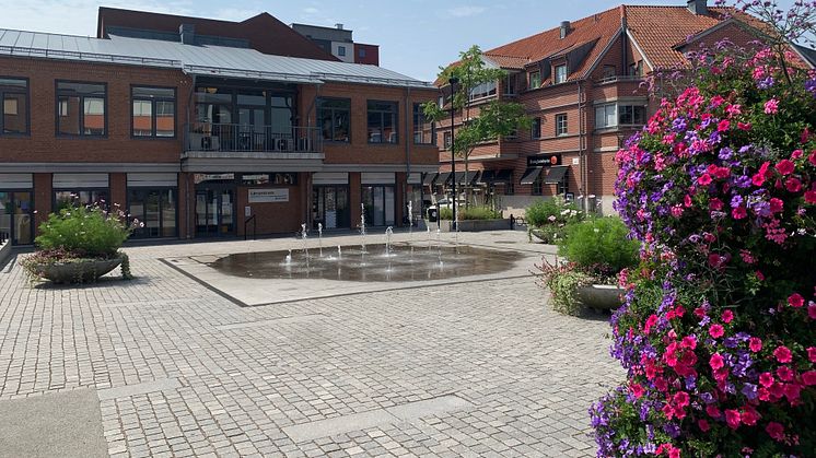 Unionstorget i Kävlinge ingår i det område som stadsutvecklingsprojektet arbetar med.