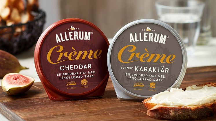 Allerum Crème lanseras med smakerna Svensk Karaktär och Cheddar.