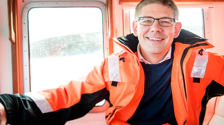 Daglig leder Lars Måsøval i Måsøval Fiskeoppdrett