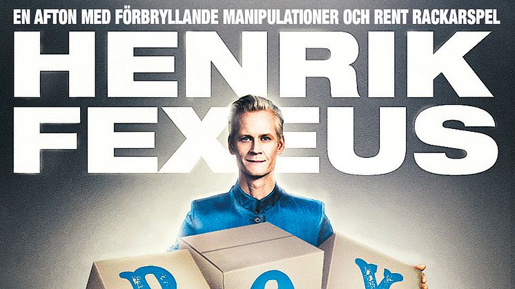 Den 24 september är det dags för tankedomptören Henrik Fexeus och föreställningen BOX att ha premiär på Maximteatern 