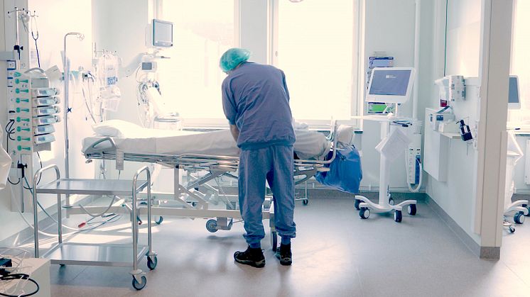 Förberedelser vid intensivvårdsavdelning för patienter med Covid-19 vid Norrlands universitetssjukhus. Foto: Klas Sjöberg/Region Västerbotten