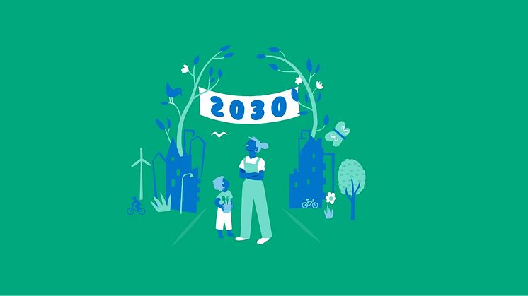 Viable Cities satsning - Klimatneutrala Göteborg 2030. Illustration: Viable Cities