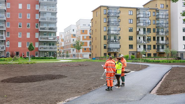 Stadsdelen Öster Mälarstrand i Västerås har utvecklats steg för steg och fortsätter växa fram i etapper. Foto: Per Groth