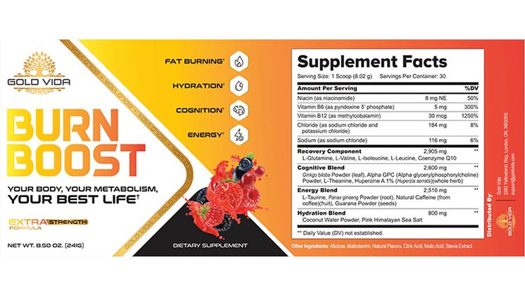 Gold Vida Burn Boost Reviews: Updated Side Effects Report!