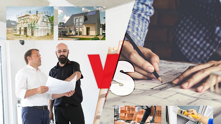 Oft stehen Bauwillige vor der schweren Entscheidung: Architekt oder Massivhausanbieter?