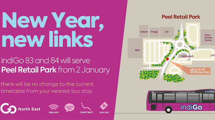 New year, new links as Go North East is set to serve Peel Retail Park in Washington from 2 January