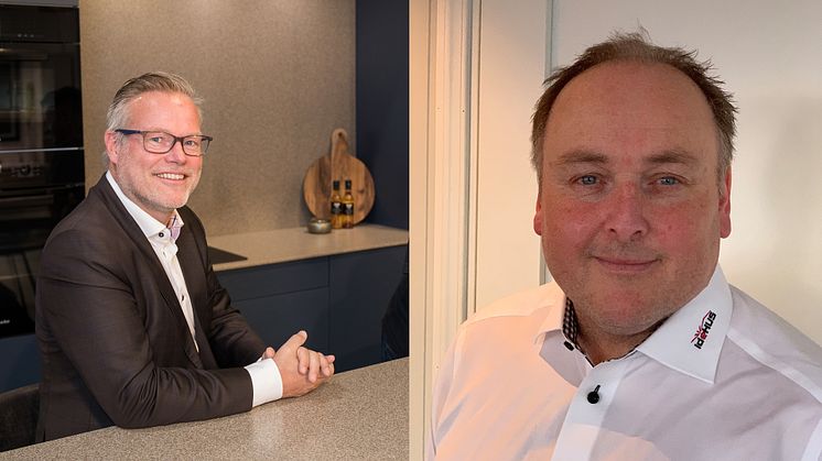 F.v.: Jan Rostad, salgsdirektør i Optimera og John Fornes, markedsleder i Idéhus.