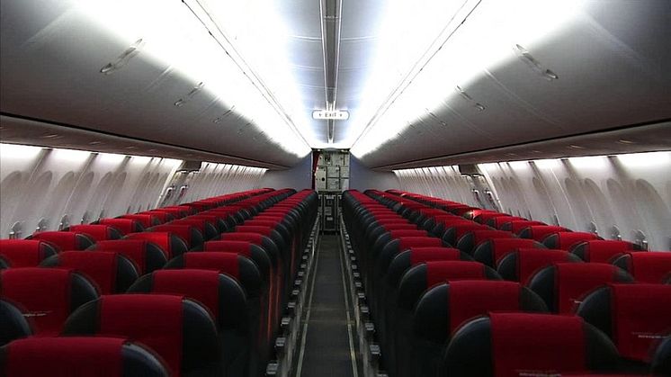 First Norwegian aircraft with sky interior