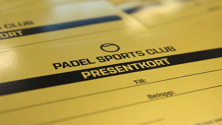Padel Sports Club vinner månadens trycksak för februari 2019
