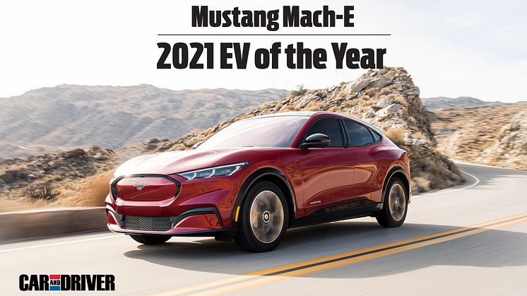 Ford Mustang Mach-E kåret til årets elbil af magasinet ’Car and Driver’ 