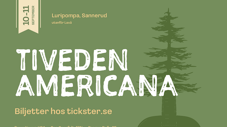 Välkommen till Sveriges yngsta Americana festival. Ny musikfestival med koppling till New Orleans, en festival i hjärtat av Sverige. Tiveden i Laxå kommun.