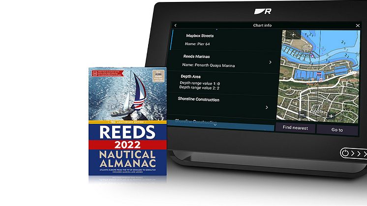   Raymarine partners with Reeds to offer LightHouse Chart users a  wealth of new navigation features