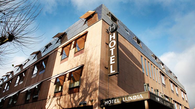 Hotel Lundia öppnade 1968 och är ritat av arkitekterna Backström & Reinius. Fotograf: Charlotte Carlberg Bärg. 