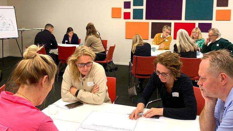 Workshops befäster kunskap och ger utrymme för samtal. Här ett tidigare tillfälle om Framtidens Konsument, med Malmö Citys verksamheter.