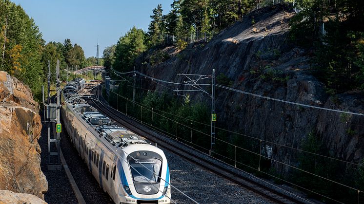 Under 2020 har Stockholms pendeltåg varit punktligare än någonsin. Fotograf: Viktor Fremling
