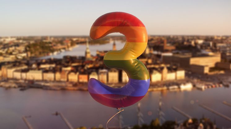 Tre stödjer Stockholm Pride 2023 för att fira mångfald och jämlikhet 