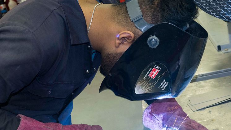 Apprentices in Action - butt welding