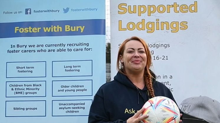 It’s a winner! Bury Council joins UK campaign to recruit foster carers during the World Cup