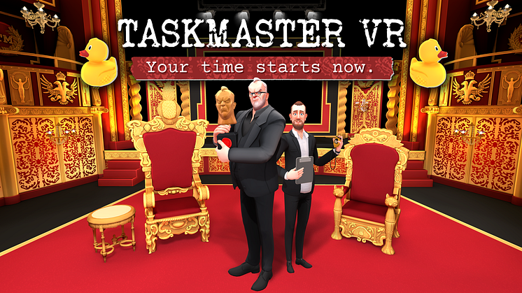 All the information is on the… headset? Taskmaster VR is coming in 2024, published by Scallywag Arcade, a Draw & Code studio