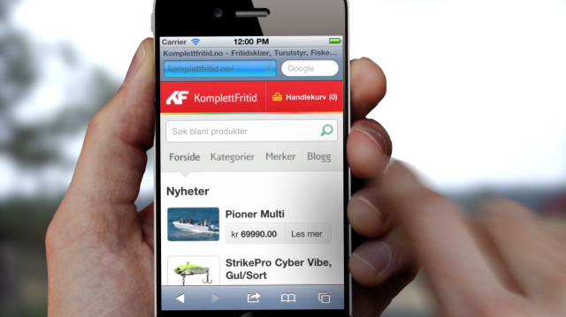 KomplettFritid lanserer fullverdig mobilbutikk, i samarbeid med Mobiento