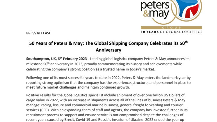 Peters & May_50th Anniversary_06 Feb 2023.pdf
