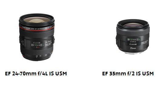 Canon lanserar nya objektiv: EF 24-70mm f/4L IS USM och EF 35mm f/2 IS USM