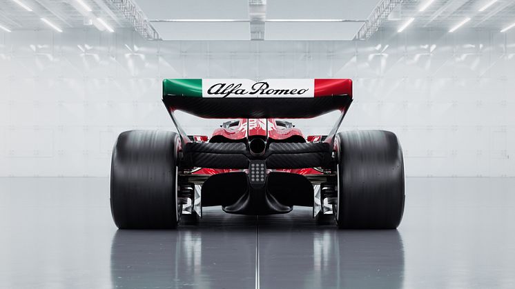 Den nye Alfa Romeo Team Stake formel 1 racer
