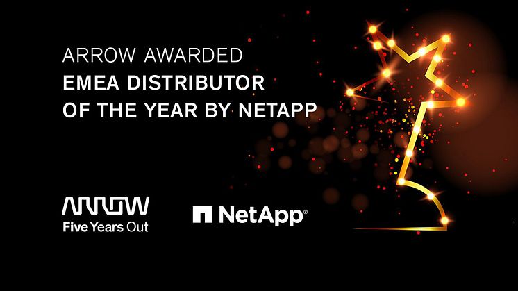 Arrow Electronics vinner NetApp EMEA 2020 Partner Excellence Award
