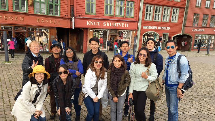 Thailandske journalister på besøk i Bergen