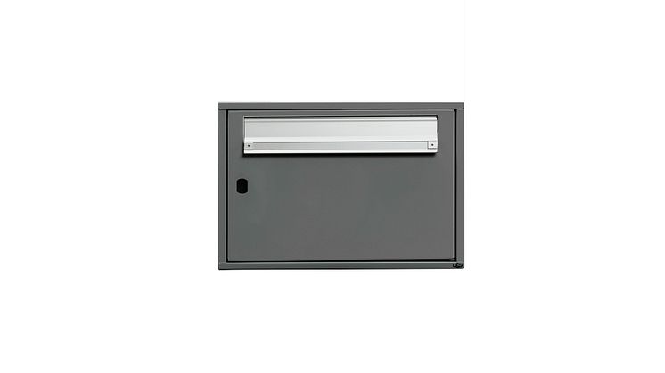 Renz Basic 784 postkasseanlæg - RAL 7012 - 1 fag - uden lås