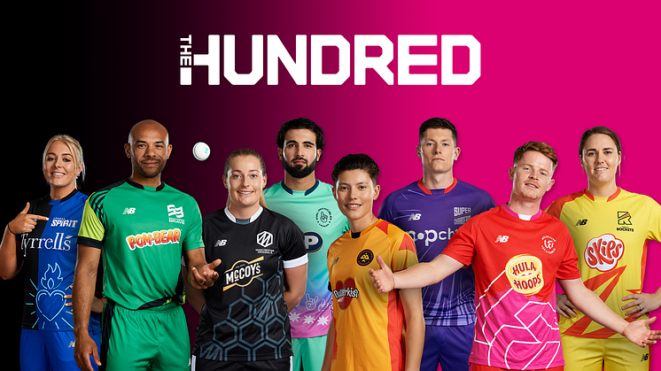 The eight new-look New Balance kits for The Hundred.