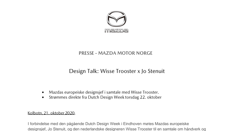 Design Talk: Wisse Trooster x Jo Stenuit