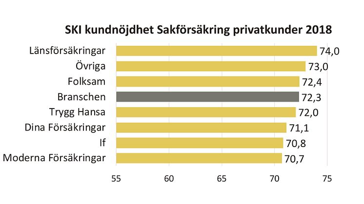 En av de försäkringsområden Svenskt Kvalitetsindex mäter är sakförsäkringar till privatkunder. Kunderna är nöjdare i år än i fjol.