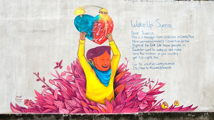 UNICEF Sverige inspireras av Costa Rica för att sätta press på den svenska regeringen – lanserar initiativet ”WakeUpSuecos” 