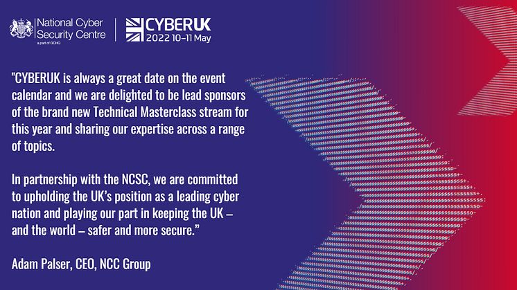 NCC Group to lead Technical Masterclass at CYBERUK 2022