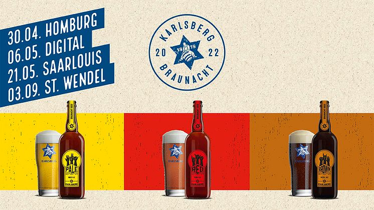 Auf der Braunacht werden wieder drei neue besondere Karlsberg-Biere vorgestellt. Foto: Karlsberg