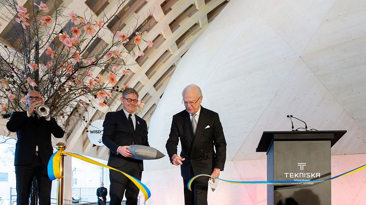 H.M. Konungen inviger Wisdome Stockholm på Tekniska museet