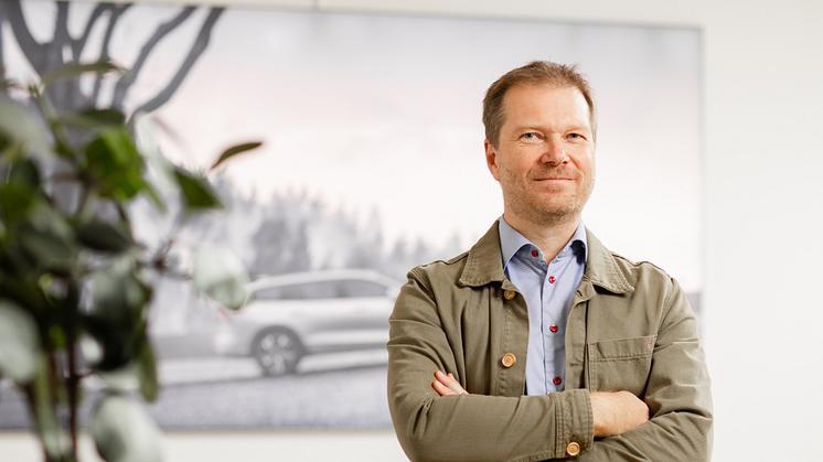 Henrik Svensson, utvecklingschef för mjukvaruplattform och -tjänster samt platschef på Volvo Cars i Lund