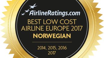 ​Norwegian named Europe’s Best Low Cost Airline for fourth consecutive year at industry awards