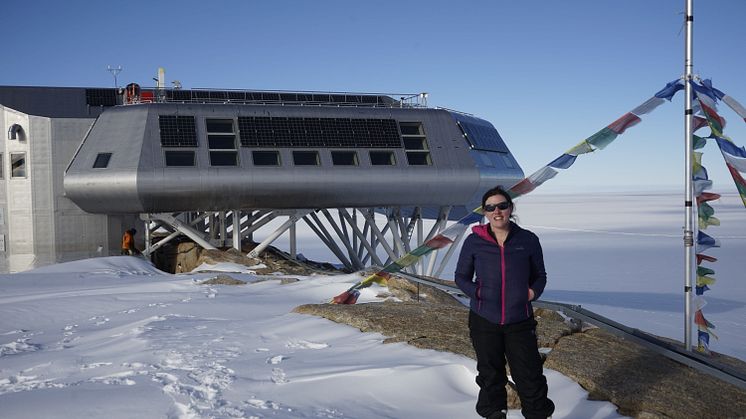 Dr Kate Winter at the Princess Elisabeth Antarctica Research Station