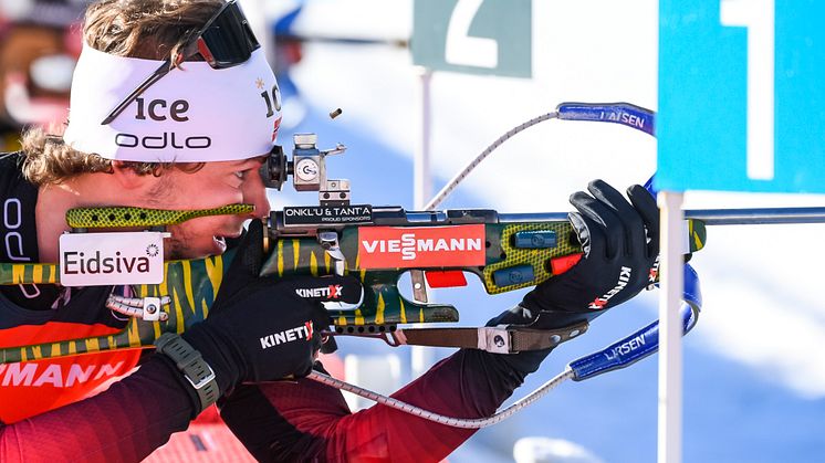 NY VERDENSCUP FOR STURLA: Den ferske eliteløperen Sturla Holm Lægreid ligger som nummer to totalt i verdenscupen. Foto: Kevin Voigt