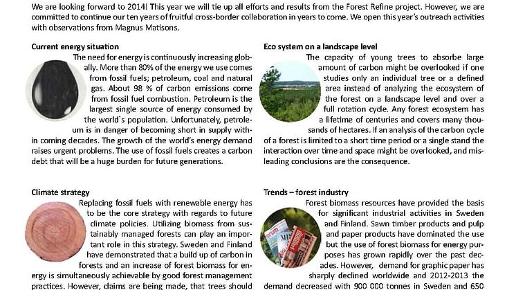 Forest Refine Newsletter No 12