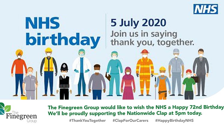 ​The Finegreen team would like to wish the #NHS a very happy 72nd birthday.