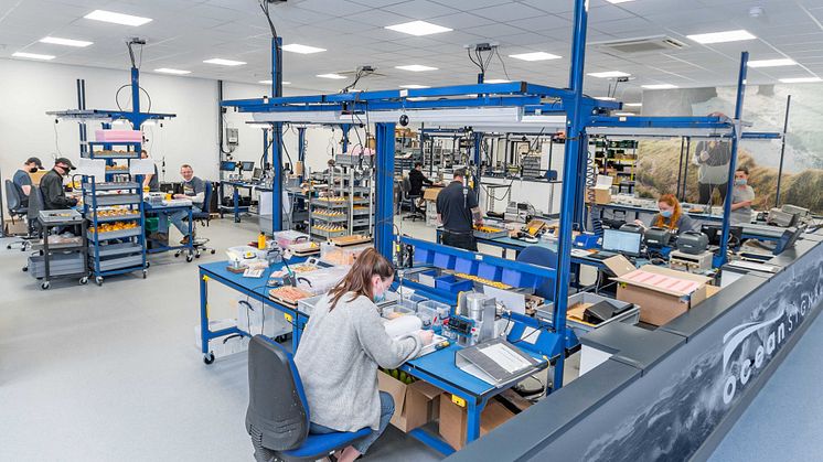 Ocean Signal's production team prepare the company's leading safety devices for worldwide distribution at the expanded factory facility in Margate, UK