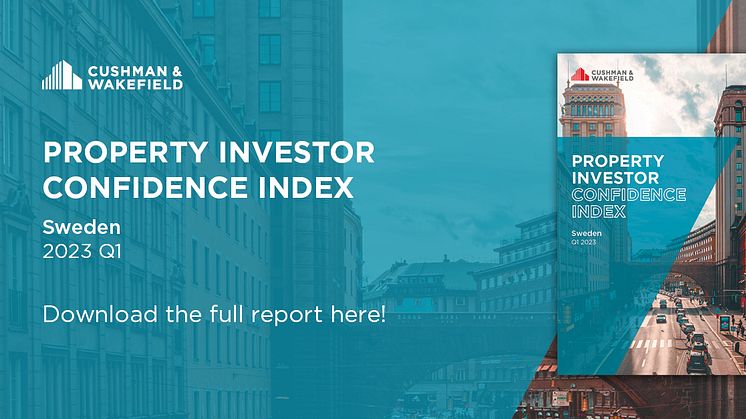 Cushman & Wakefields senaste “Property Investor Confidence Index” visar på fortsatt osäkerhet