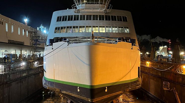 Scandlines hybrid ferry Prinsesse Benedikte at Remontowa_2